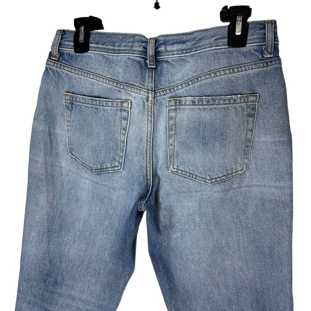 Free People Maggie mid-rise straight-leg distressed Jeans Size 27 - Picture 7 of 10